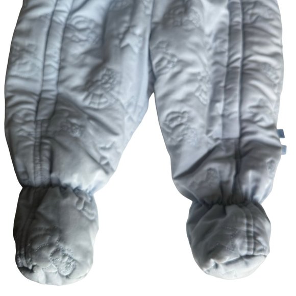 Le Petit Rothschild Infant Snowsuit 6mo Attached Mittens Booties Puffer Bunting - Picture 11 of 14